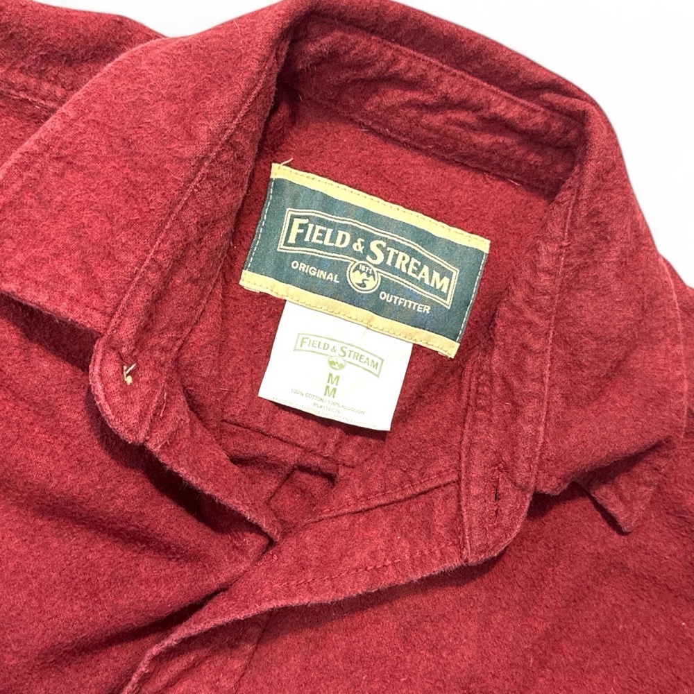 Field & Stream‎ Men's Burgundy Button-Down Shirt - Picture 3 of 5